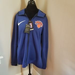 NBA Knicks Nike Authentic Basketball Hoodie Jacket Size Med